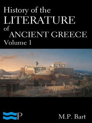 cover image of History of the Literature of Ancient Greece, Volume 1